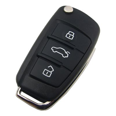 Audi A3 TT 3 button remote key wth ID48 chip 434mhz FCCID is 8PO837220D - 1