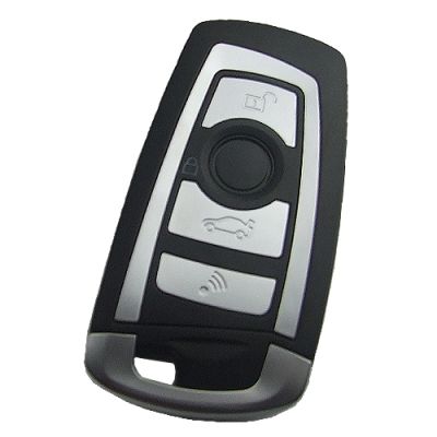 Bmw 4 button flip remote key blank with 4 track - 1