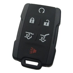 Chevrolet 6 button remote key shell the side part is black - 1