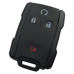 Chevrolet black 4 button remote key shell the side part is black - 1