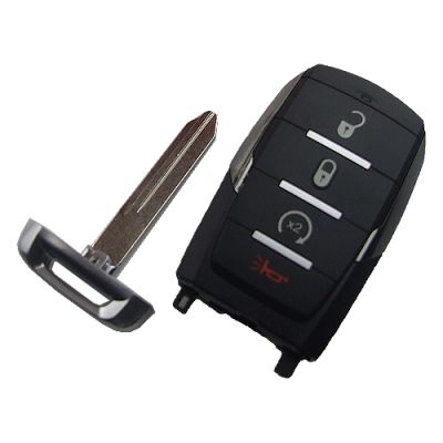 Chrysler 3+1 button key shell with key blade - 3