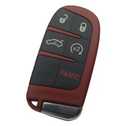 Chrysler 4+1 button remote key shell with blade - 1