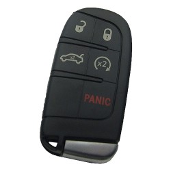 Chrysler 4+1 button remote key shell with blade - 1