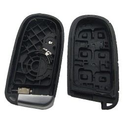 Chrysler 4+1 button remote key shell with blade - 3