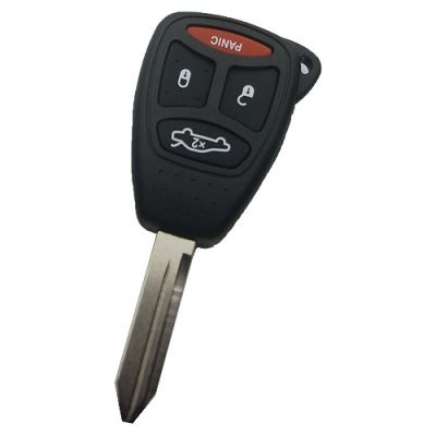 Chrysler/Dodge/Jeep 3+1 Button Remote Head Key Shell - 1