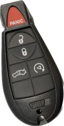 Chrysler Dodge Jeep 4+1 Buttons remote key shell - 1