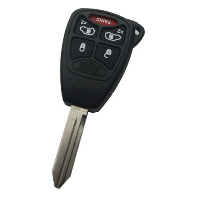 Chrysler Dodge Jeep 5-Button Remote Head Key Shell - 1