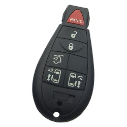 Chrysler Jeep Dodg Fobik Remote Key 5+1 Button with SUV Trunk 433M - 1