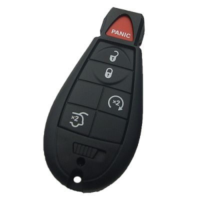 Chrysler Jeep Dodge 4+1 Smart Key Shell - 1