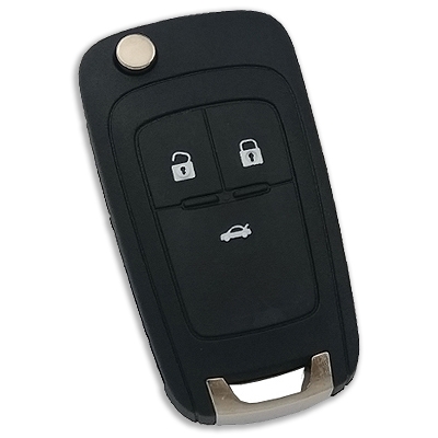 Clé de télécommande pliable Chevrolet à 3 boutons (OEM) (Witte 13500219, 433 MHz, ID46) - 1