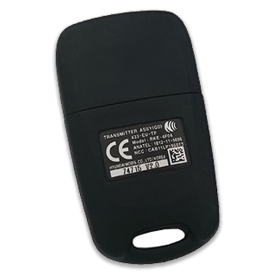 Clé télécommande pliable Hyundai i30 3 boutons 2012+ (OEM) (RKE-4F04, 433 MHz, ID60 80 bits) - 2