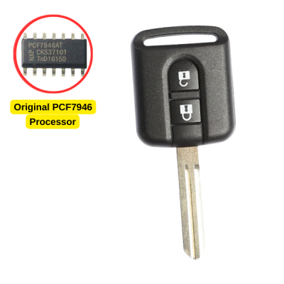 Control remoto Nissan Qashqai Micra Note Navara (posventa) (28268AX61A, 433 MHz, PCF7946) - 1