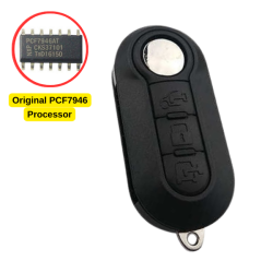 Fiat Bravo, Ducato, 500L Flip Remote Key (Magneti-Marelli) (AfterMarket) (433 MHz, PCF7946) - 1