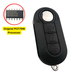 Fiat Fiorino, Doblo, Grande Punto, Qubo, 500 Flip Remote Key (Delphi) (AfterMarket) (433 MHz, PCF7946) - 1