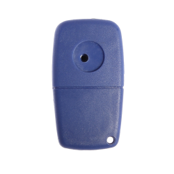 Fiat Flip Chiave Guscio 3 Pulsanti portabatteria sul retro Blu - 2