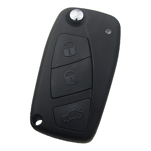 Fiat Flip Key Shell 3 Buttons battery holder on the back Key Shells ...
