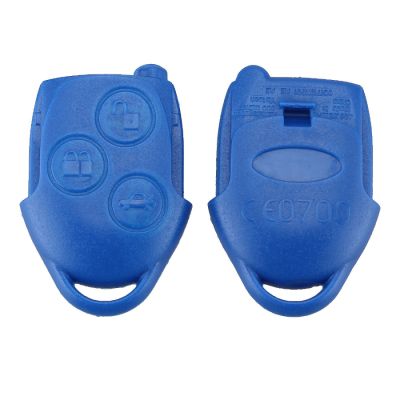 Ford Chiave Guscio 3 Pulsanti Blu - 6