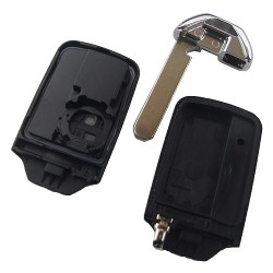 Honda 4 button remote key shell with blade - 3