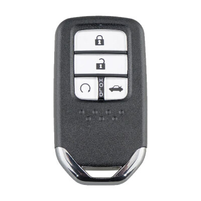 Honda 4 button remote key shell with blade - 1