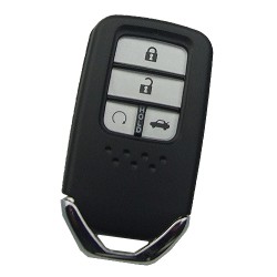 Honda 4 button remote key shell with blade - 1