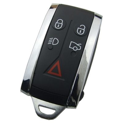 Jaguar Keyless 5 button remote key 315mhz PCF7953A HITAG2 46 chip FCC ID: KR55WK49244 - 1