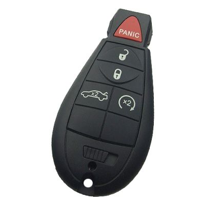 Jeep Dodge Chrysler Fobik Remote Key 4+1 Button Sedan Trunk and Start Button Type 433MHz - 1