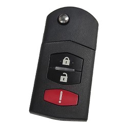 Mazda 2+1 button remote key case - 1