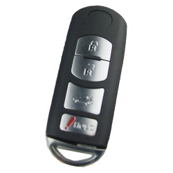 Mazda 3+1 button remote key blank - 1