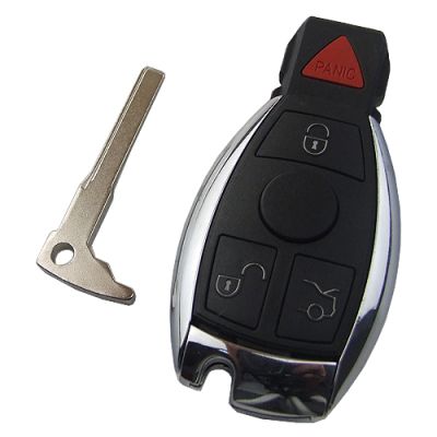 Mercedes 3+1 button remote key blank with panic button - 1