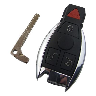 Mercedes 3+1 button remote key shell - 1