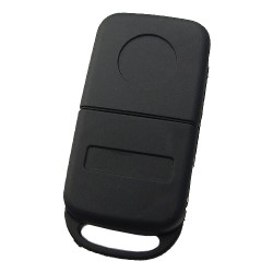 Mercedes 3+1 buttons flip key case with panic 2 track HU64 blade - 2