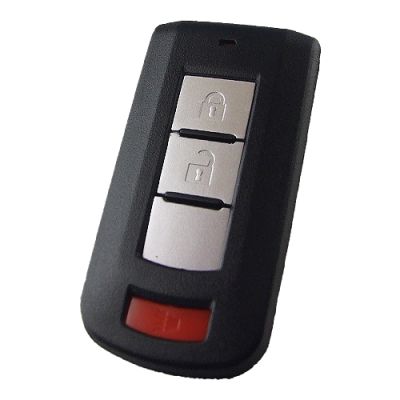 Mitsubishi 2+1 button remote key shell with blade - 1