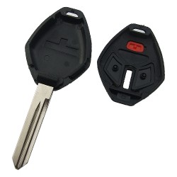 Mitsubishi upgrade 2+1 button key shell with left MIT9 blade - 3