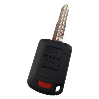 Mitsubishi upgrade 2+1 button remote key blank with right blade - 1