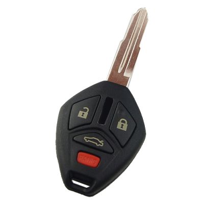 Mitsubishi upgrade 3+1 button key shell with right MI11R blade - 1