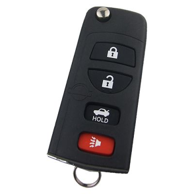 Nissan 4 button flip remote key blank - 1