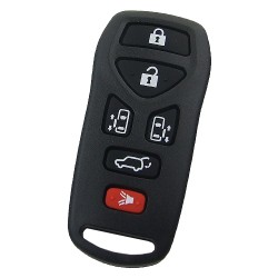 Nissan 6 button remote key blank - 1