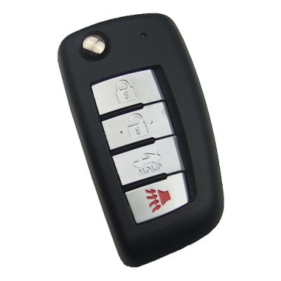 Nissan Qashqai Sentra Sunny Radio Control Keys 4 boutons 433Mhz Pièces de rechange - 1