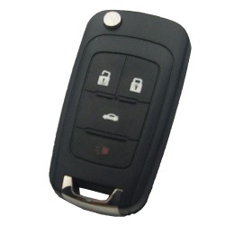 Opel 3+1 button remote key blank with panic - 1