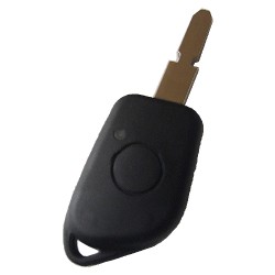 Peugeot 1 button remote key blank with 4 track blade (without logo) - 1