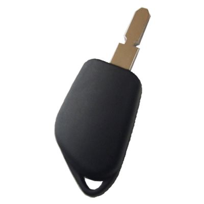 Peugeot 1 button remote key blank with 4 track blade (without logo) - 2