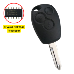 Ren 3 Button Remote Key AfterMarket, (VA2 Blade, PCF7947, 433 MHz) - 1