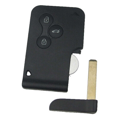 Ren Megane 2, Scenic - 3 Button Smart Card without Logo (AfterMarket, PCF7941) (433 MHz,) - 3