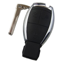 Benz 3 button remote key blank NO LOGO - 3