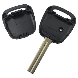 Toyota 1 button remote key with light hole with TOY48 blade - 3