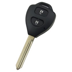 Toyota 2 button key shell TOY47 Blade - 1