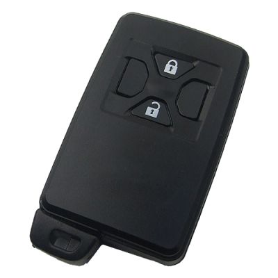 Toyota 2 button remote key shell , the blade with two side groove (black) - 1