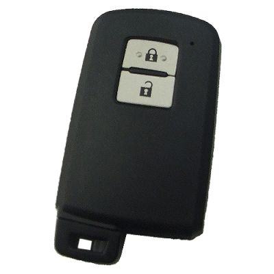 Toyota 2 button remote key shell ,the button is square and white - 1