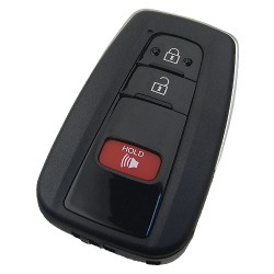 Toyota 2+1 button remote key blank with blade, the blade switch on the back-shell-part - 1