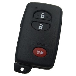 Toyota 2+1 button remote key shell (round button) - 1